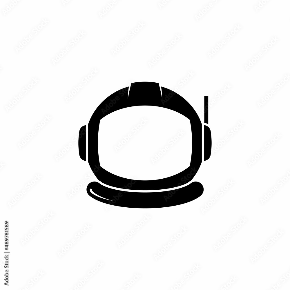 Astronaut helmet icon design template illustration vector Astronaut helmet icon design template illustration vector