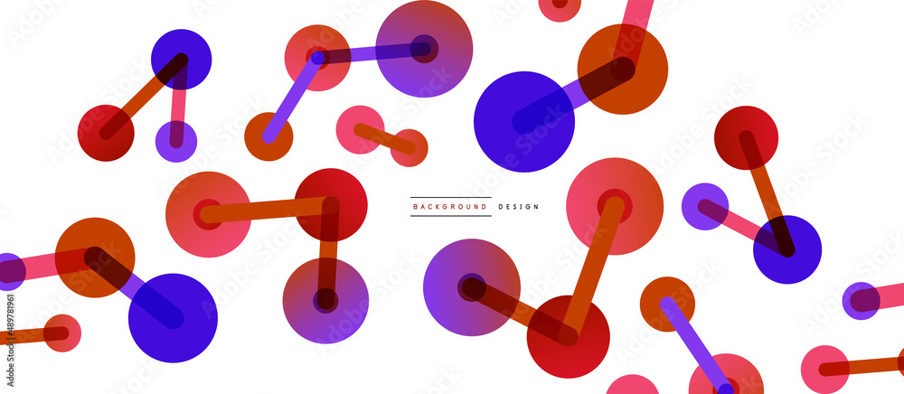 Line points connections geometric abstract background. Circles connected by lines. Trendy techno business template for wallpaper, banner, background or landing Line points connections geometric abstract background. Circles connected by lines. Trendy techno business template for wallpaper, banner, background or landing