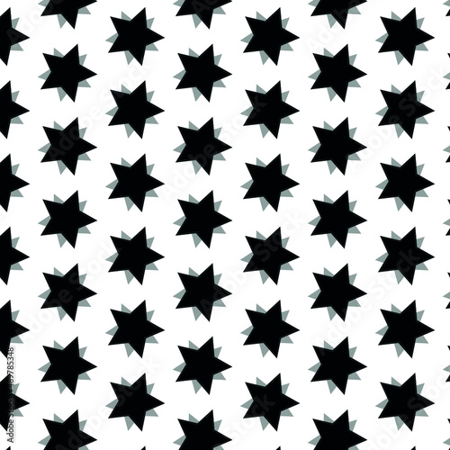 black and white stars