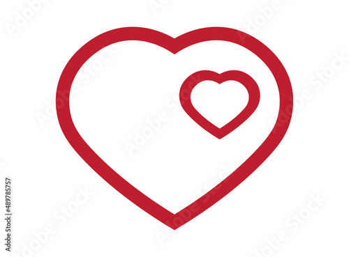heart logo vector image