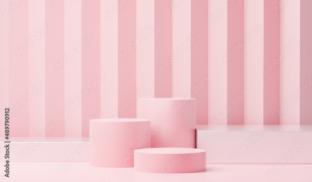 3d render abstract display podium platform for product presentation and advertising. Minimal scene backdrop with clean design. Vacant pedestal for mock up. Empty stage with pastel color for cosmetic. 3d render abstract display podium platform for product presentation and advertising. Minimal scene backdrop with clean design. Vacant pedestal for mock up. Empty stage with pastel color for cosmetic.