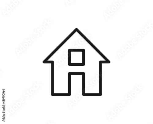 Constraction line icon on white background