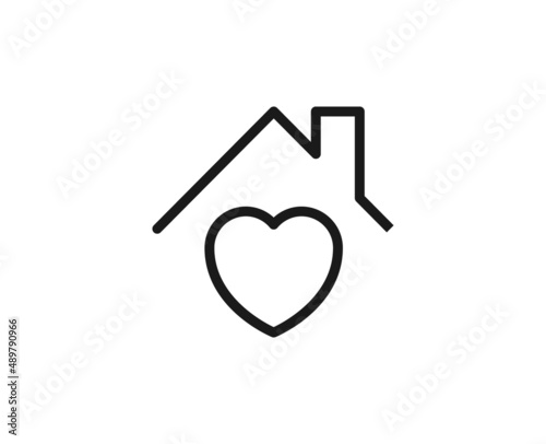 Constraction line icon on white background