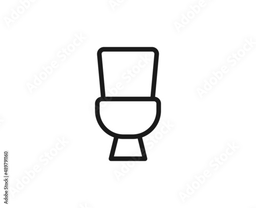 Toilet premium line icon. Simple high quality pictogram. Modern outline style icons. Stroke vector illustration on a white background.