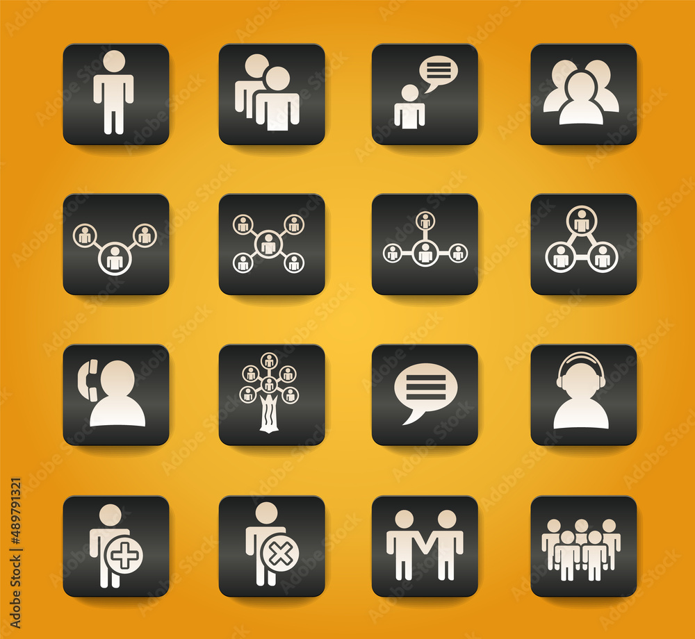 community icon set community icon set