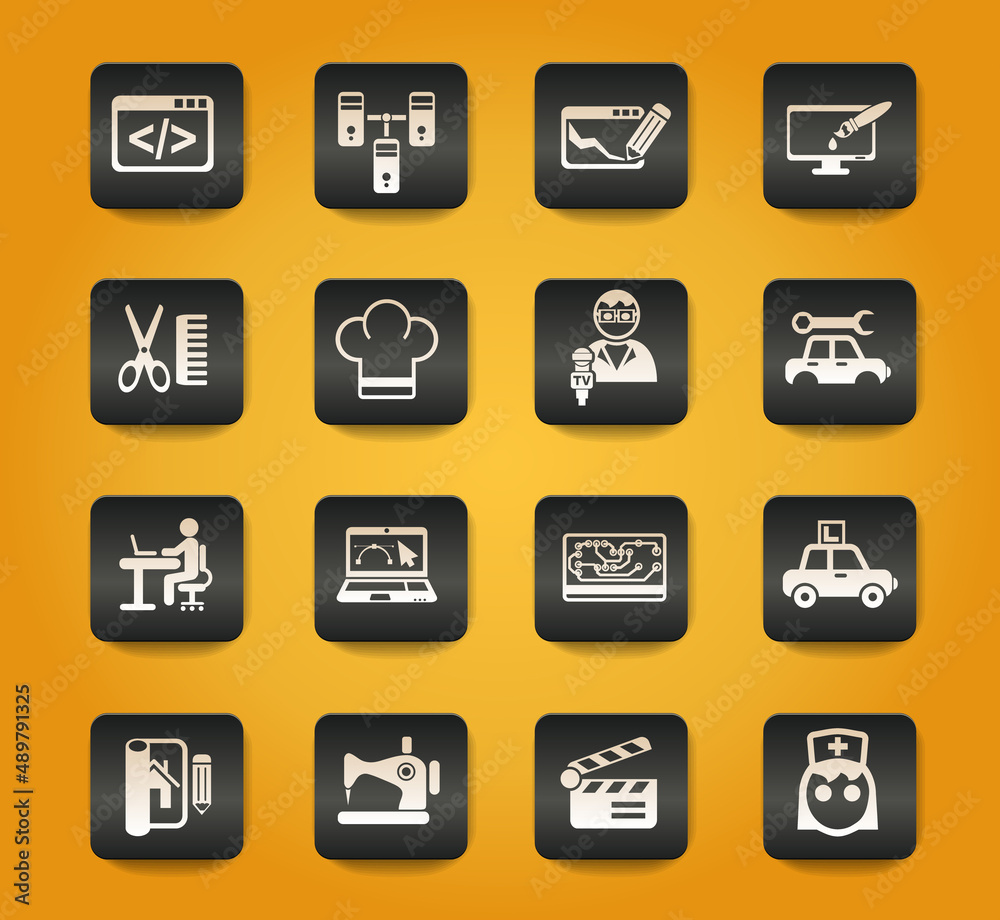 courses icon set courses icon set