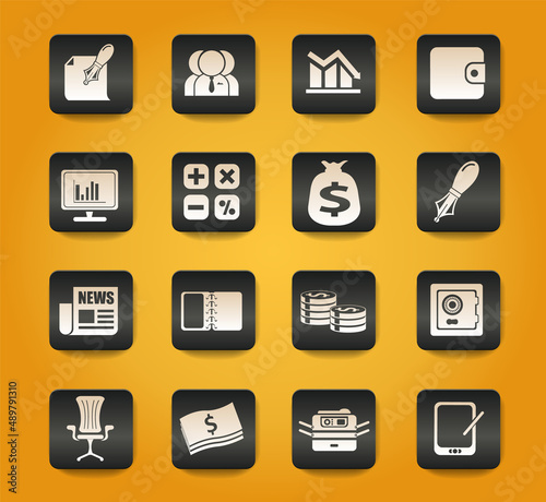 Business and Finance Web Icons