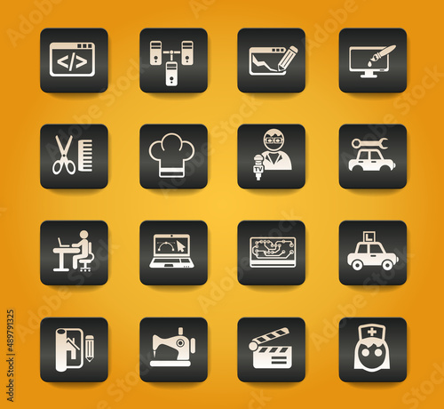 courses icon set