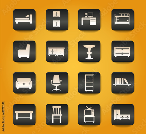 Furniture simply icons