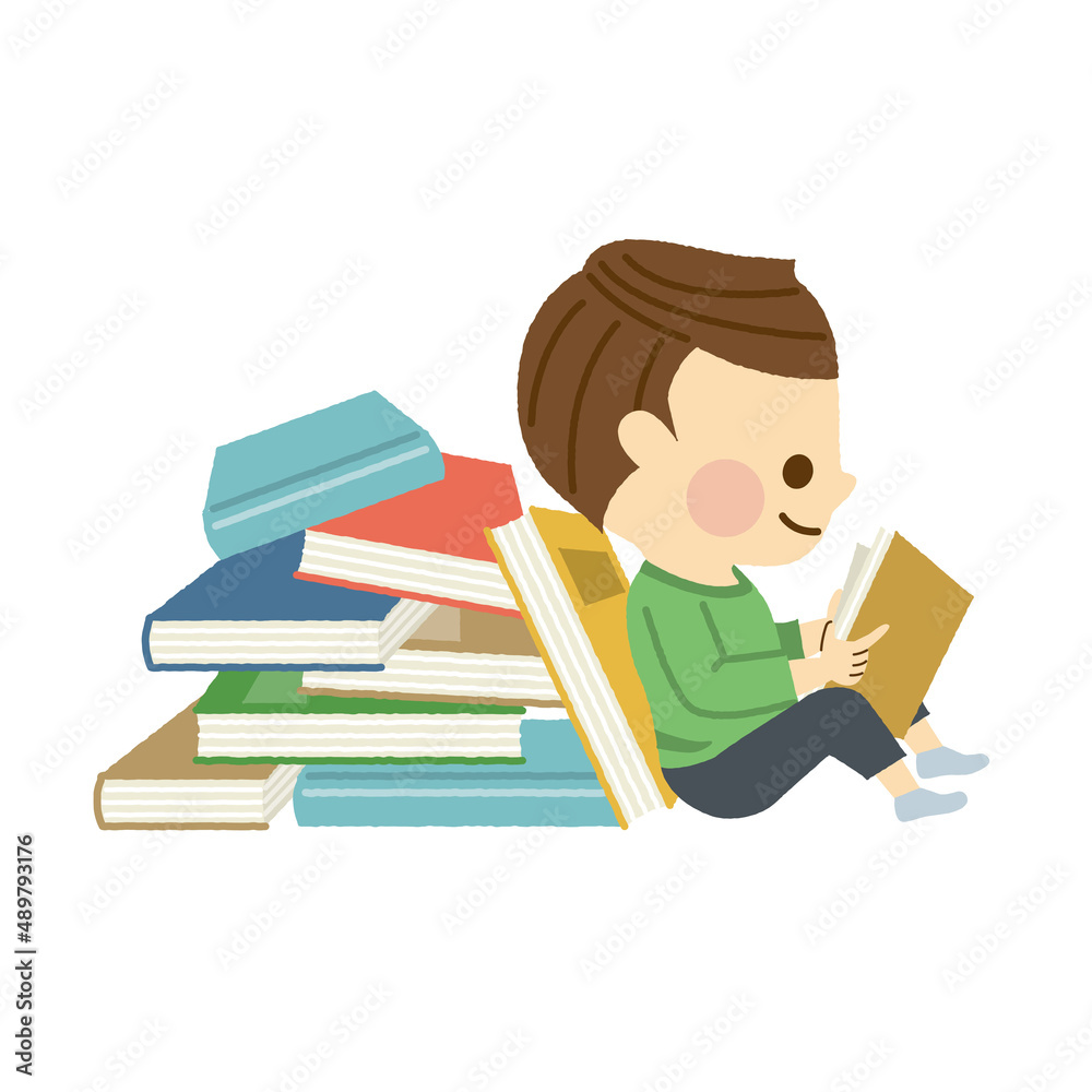 読書をする男性 読書をする男性