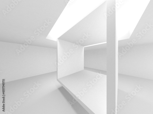 White Modern Background. Abstract Building Concept