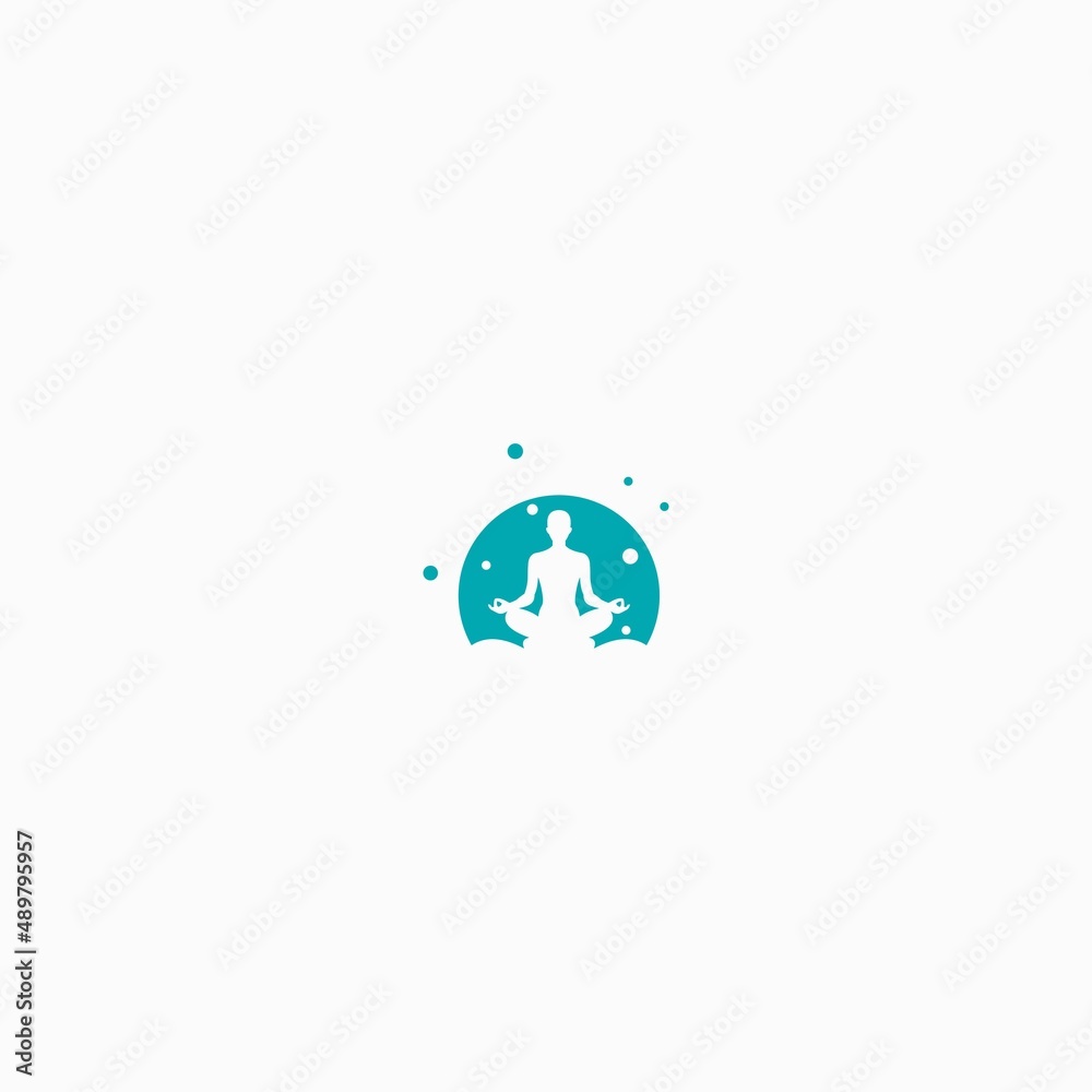 SPA, YOGA, MEDITAION LOGO SIMPLE VECTOR