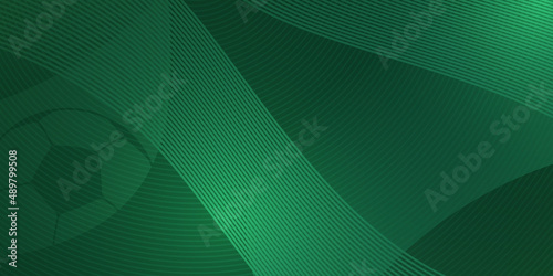 Football background in green halftones. Waves. Vector background