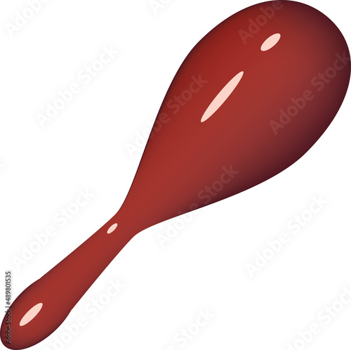 Maracas made of plastic