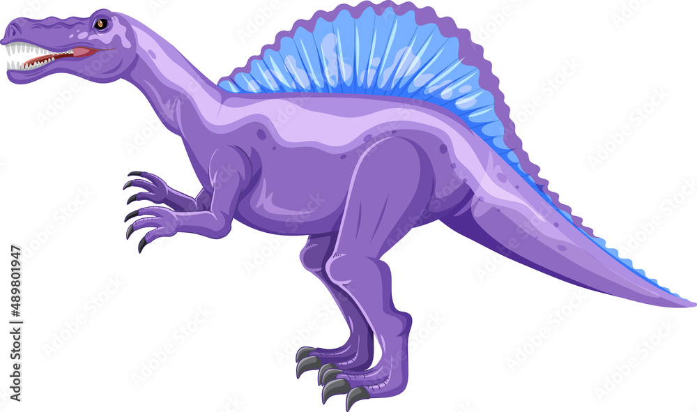 Fototapeta premium Spinosaurus dinosaur on white background
