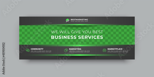 Corporate facebook cover web banner