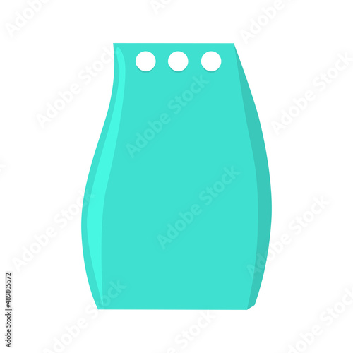 Vector pack with laundry detergent isolated flat illustration