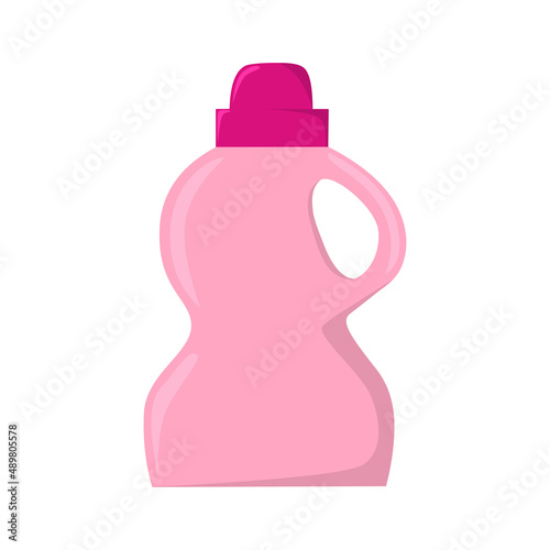 Vector cleanser for laundry isolated flat illustration