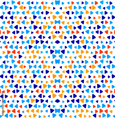 Doodle Triangle Colorful Pattern Background