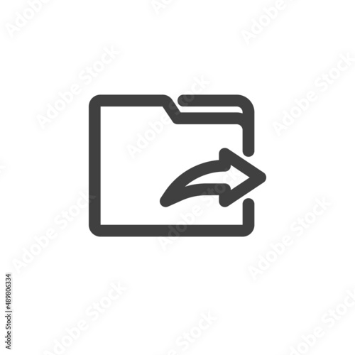 Share folder line icon