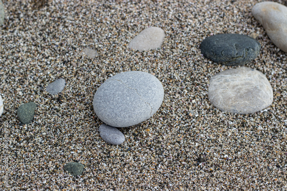 stones on the black sea coast on sand stones on the black sea coast on sand