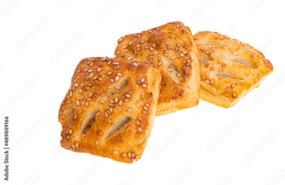 puff pastry isolated