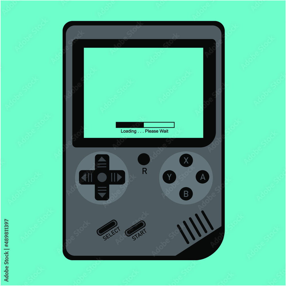 This is an illustration of Retro Video Game Console