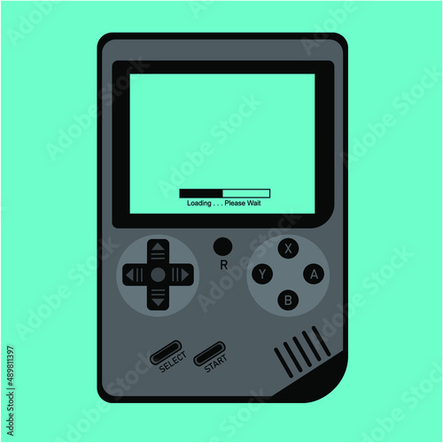 This is an illustration of Retro Video Game Console