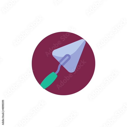 Trowel tool flat icon