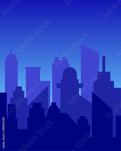 City skyline silhouette
