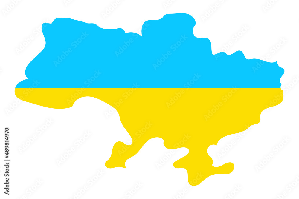 Map ukraine pray. Ukraine map. Poster with map ukraine pray. Vector illustration. stock image.