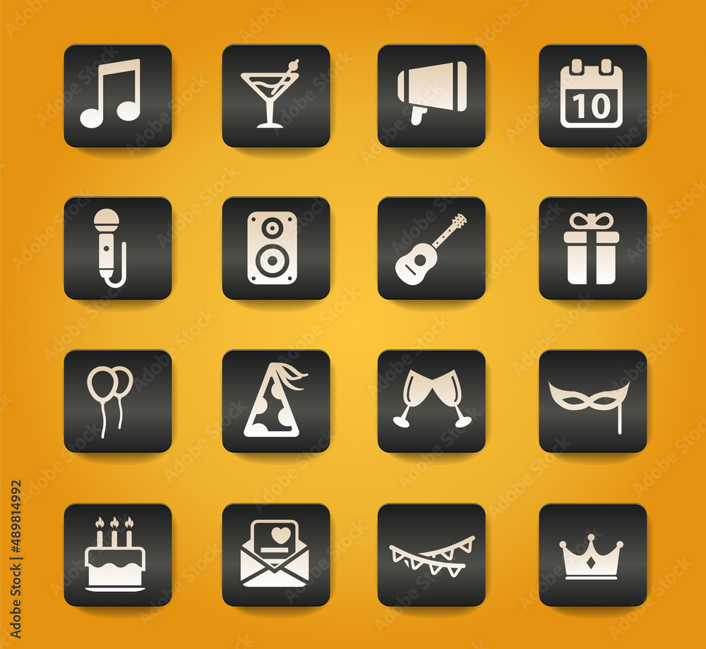 Party simply icons Party simply icons