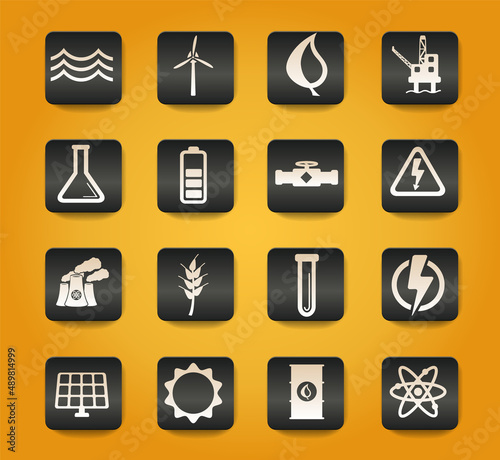 Power generation simply icons