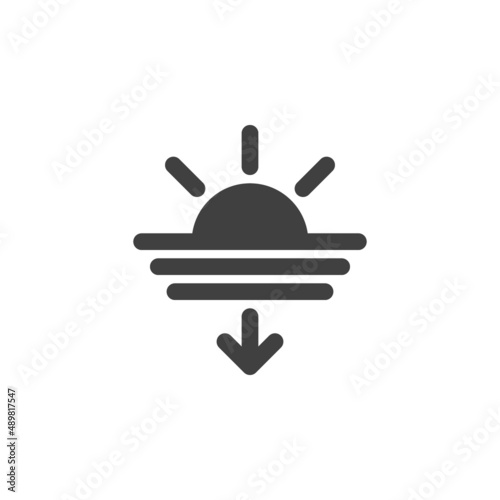 Sunset vector icon