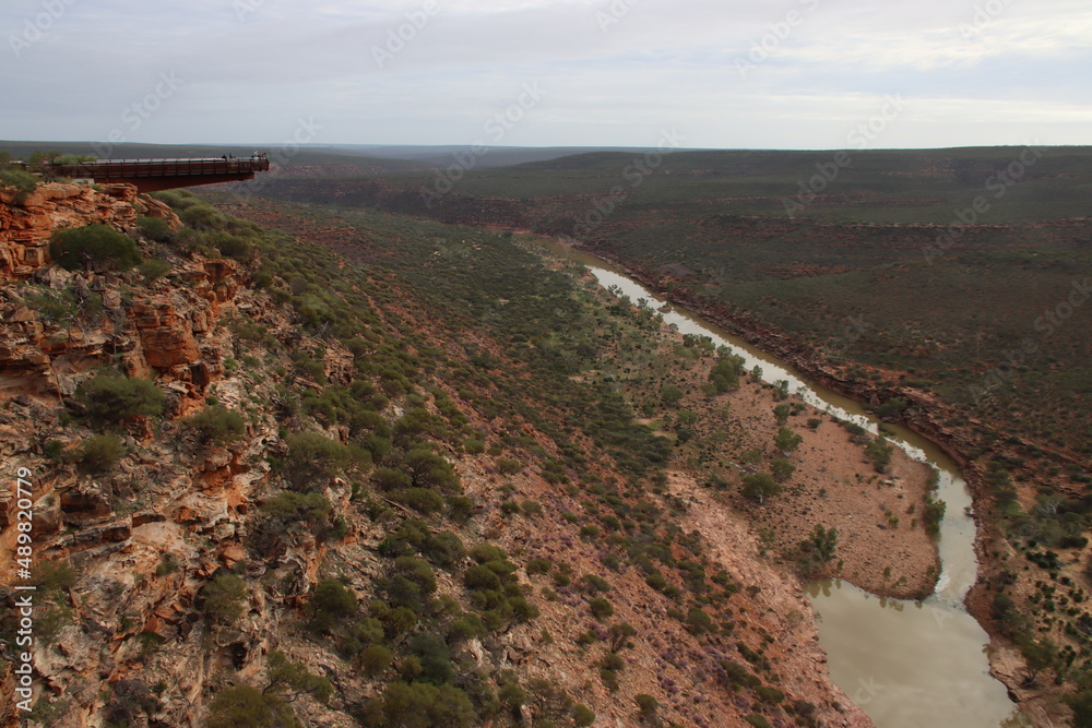 Murchison Gorge and River in the Kalbarri National Park, Western Australia.