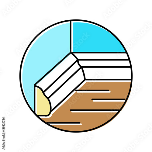 plinth accessory color icon vector illustration