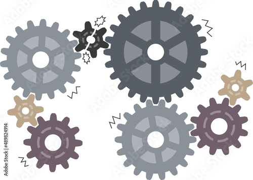 小さな歪がすべてを止める(歯車セット)