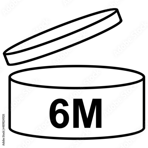symbol icon The canister has an expiration date of 6 months.