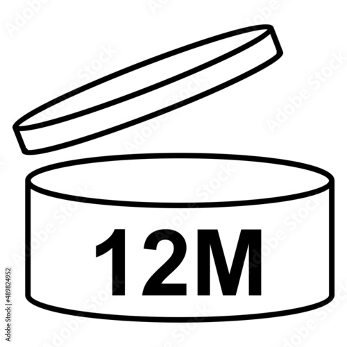 symbol icon The canister has an expiration date of 12 months.