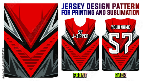 abstract pattern design jersey printing, sublimation jersey for team sports football, basketball, volleyball, baseball, etc photo