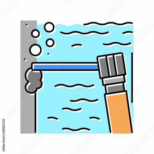 spot welding color icon vector illustration