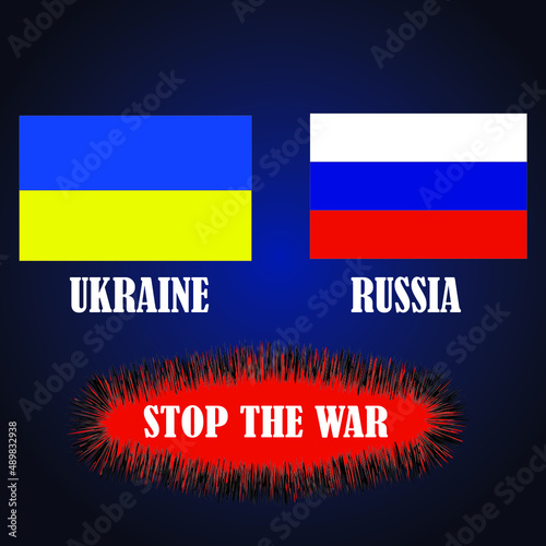 Russia Ukraine war vector 