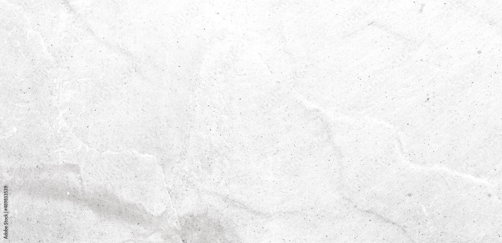 Panorama of White marble tile floor texture and background with copy space