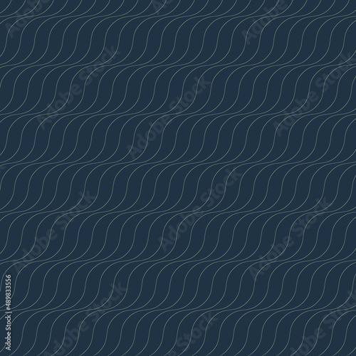 Abstract texture Background template of water, sea, aqua, ocean, river, or mountain. doodle Seamless wavy line curve linear wave free form repeat Pattern stripe Ripple. flat vector illustration design