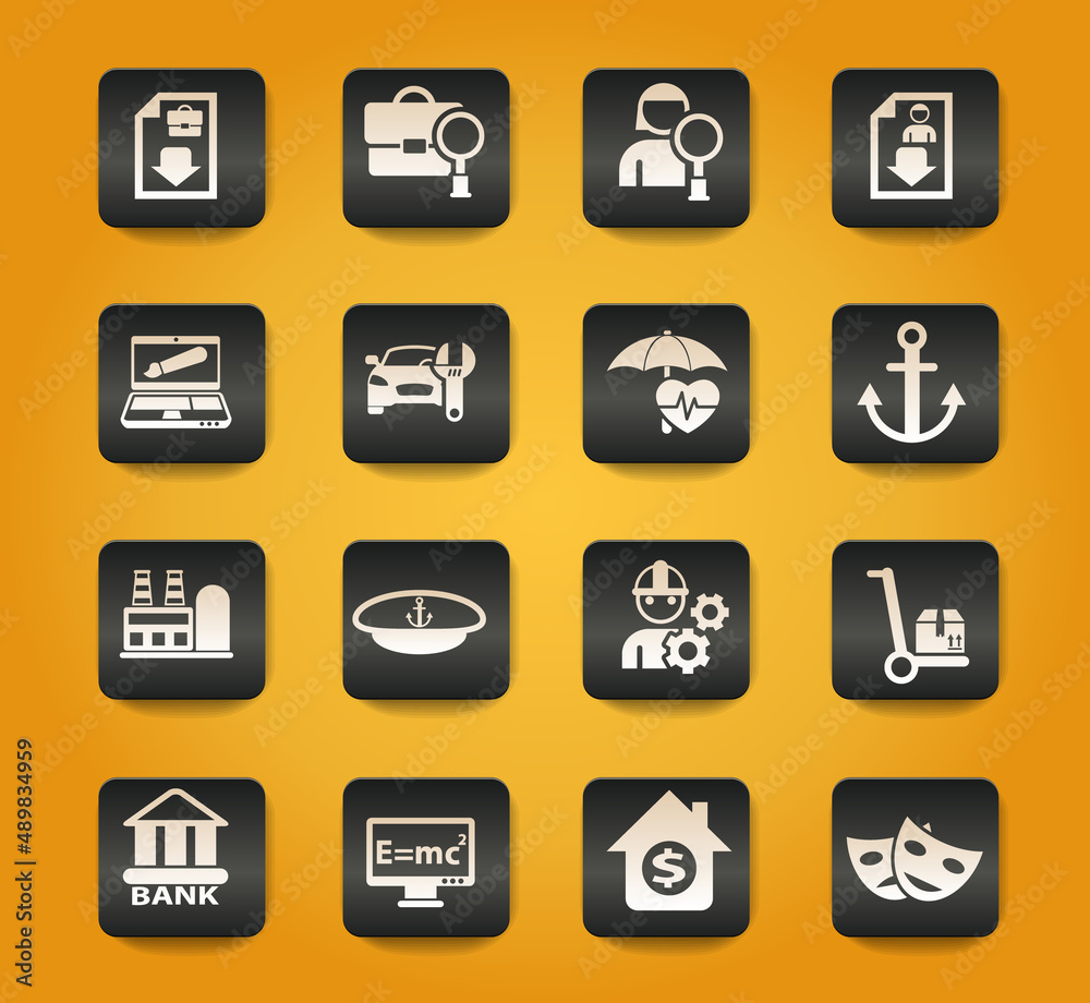 job search icon set job search icon set