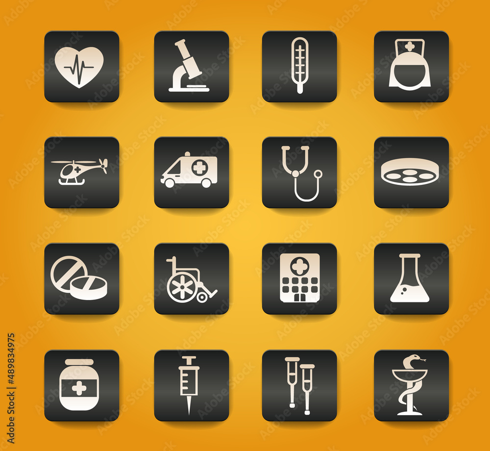 medicine icon set medicine icon set
