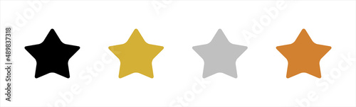 Membership icon. Star member level symbol, vector illustration.