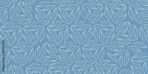 seamless background with leaves