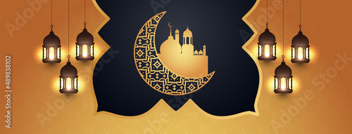 Ramadan Kareem islamic festival celebration cultural banner