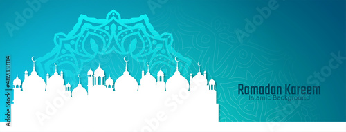 Ramadan Kareem islamic festival elegant decorative banner design